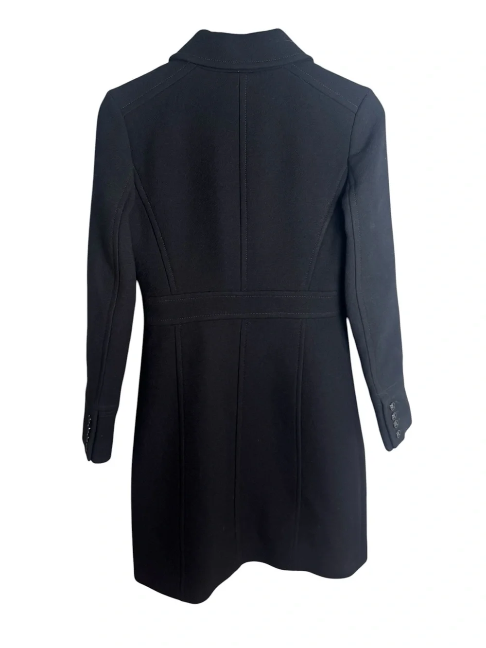 J.Crew Classic lady day coat in Italian double-cloth wool with Thinsulate black - Picture 3 of 6